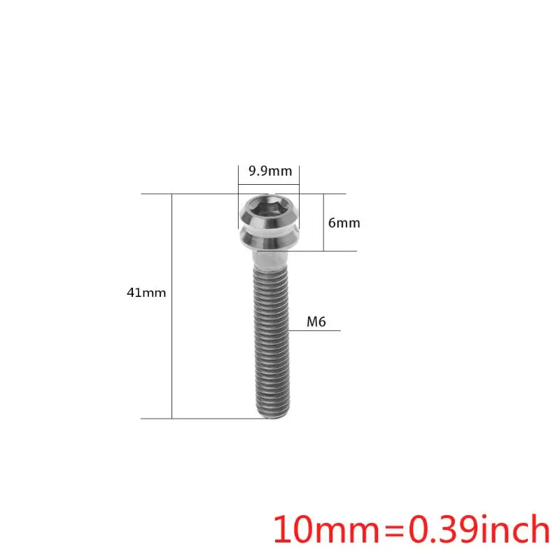 Подвесной стержень для велосипеда винт из титанового сплава M6x35mm ремонт MTB Запчасти для шоссейного велосипеда крышка болт аксессуары