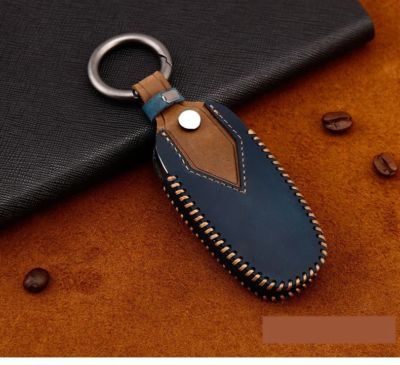 Genuine Leather Handmade Car Key Cover Key Case For Audi A6L Q5L A3 Q3 Q5 S3 A4 A4L Q7 A5 Key Bag Cover