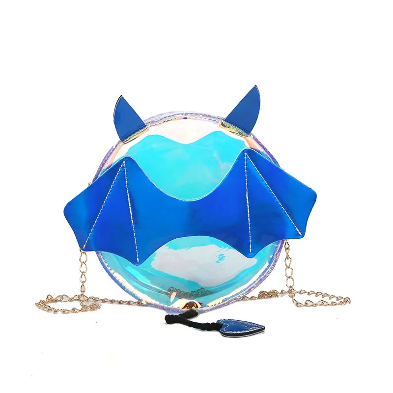 

Female bag small bag 2019 Korean version of the chain shoulder bag wild laser transparent diagonal cross-pack phone bag