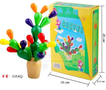 

Remove the assembly, children's wooden toys, educational toys, intelligence spell down the celestial being, cactus