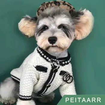 

[PEITAARR]Pet Clothing Dog Clothes Designer Clothing Brand Clothes Luxury Pet Spring and Summer Cardigan Light and Breathable
