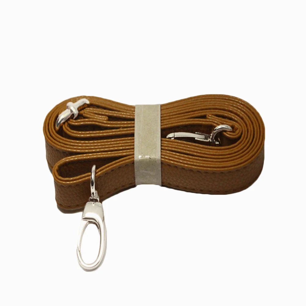 Correa de cinturón para bolso de mujer, hebilla plateada, Asa de bolso de PU, tipo bandolera bolso de hombro, Asa de repuesto, accesorios de 140cm