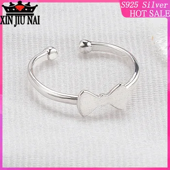 

2020 New S925 Net Red Talent Same Pure Silver Simple Small Fresh Diamond-free Butterfly Plain Silver Wild Women's Ring