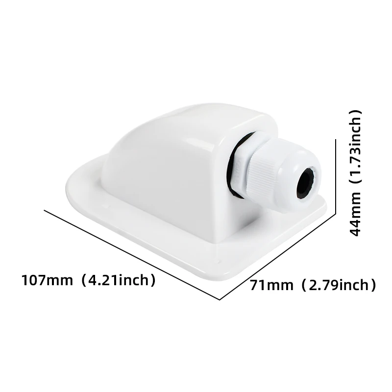 Camper Part Marine Accessories Waterproof UV Resistant Boats Solar Panels Spoiler Single Hole RV Single Hole Round Junction Box solar junction box