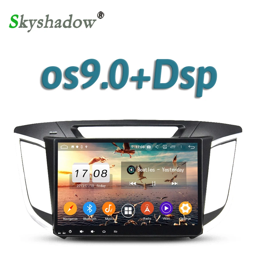 Автомобильный dvd-плеер DSP 10," TDA7851 Android 9,0 8 ядерный 4 Гб ОЗУ gps карта RDS радио wifi Bluetooth 4,2 для hyundai IX25