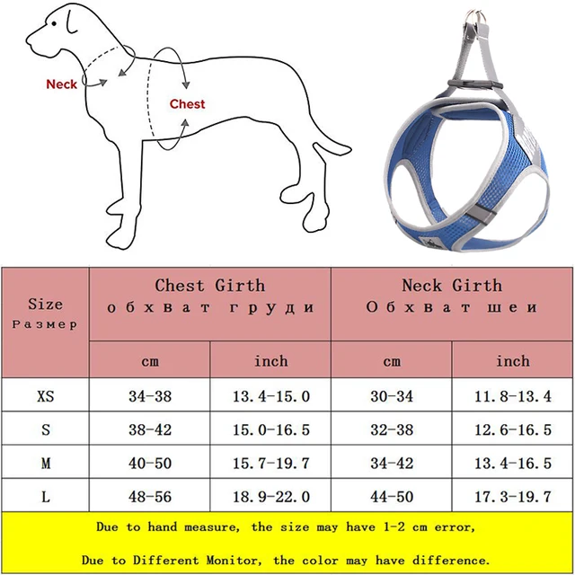 Nylon Mesh Dog Harness Vest Reflective Small Dog Cat Harness Adjustable Pet Puppy Product French Bulldog Chihuahua Pug Supplies 6