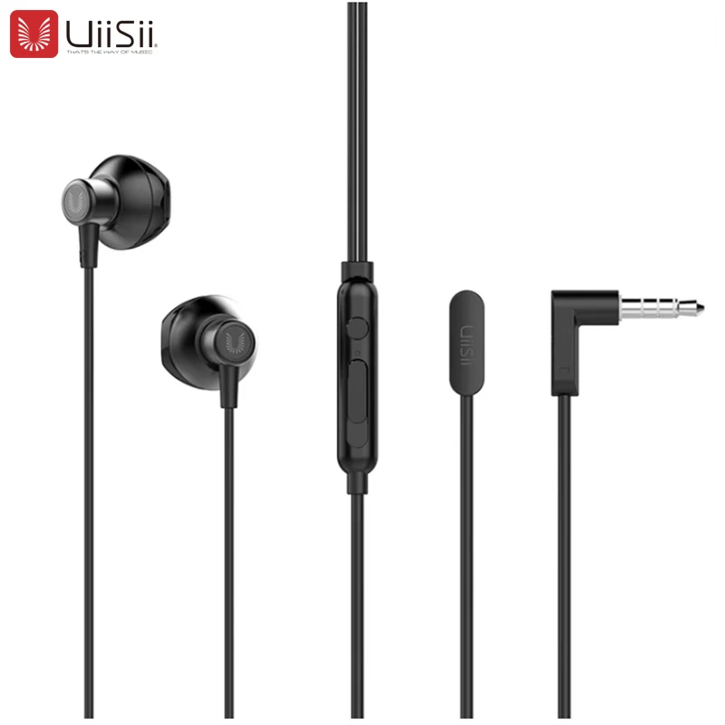 Asli UiiSii HM12 Earphone dengan Ear Di 