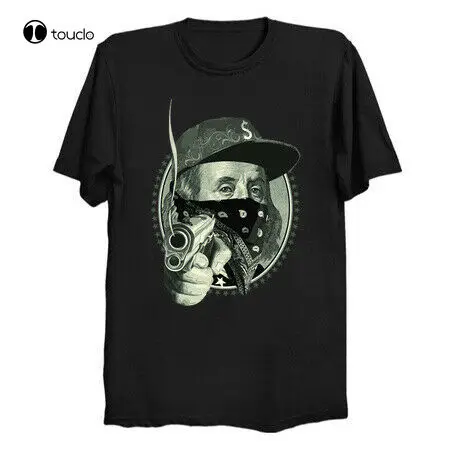Потрясающая черная забавная Мужская футболка Бенджамина Фрэнклина Swag в