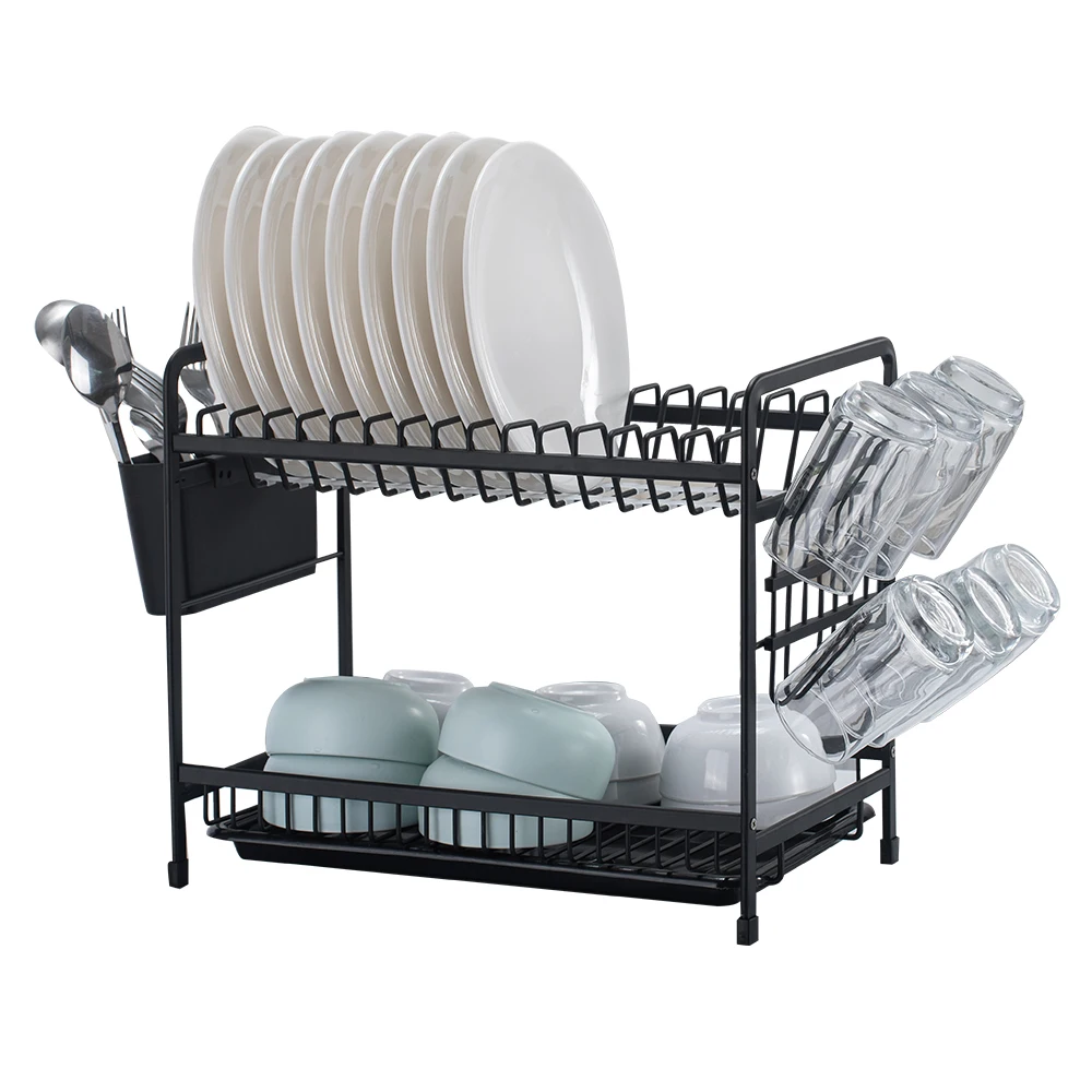 Smartbin Dish Rack Drying Counter Top Storage Kitchen Shelf Cupboard Space Aluminum | Дом и сад