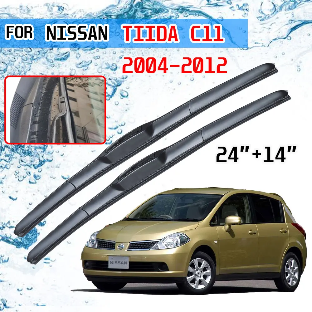 Щетки стеклоочистителя автомобиля для Nissan Tiida C11 2004 2005 2006 2007 2008 2009 2010 2011 Latio Versa |