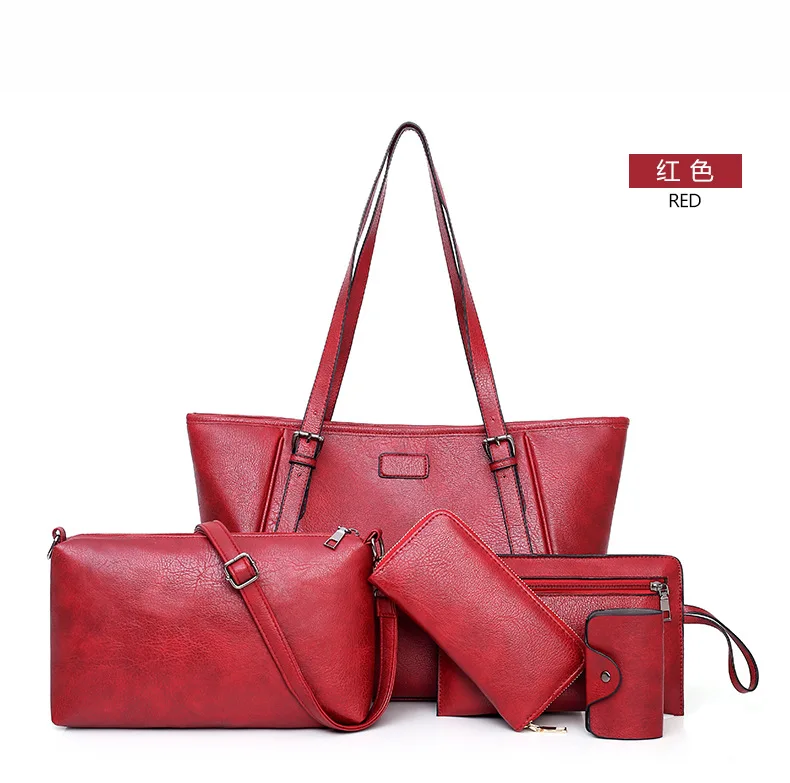 

Luxury Color 2019 New Style Europe And America Fashion Shoulder WOMEN'S Bag Retro Versatile Simple Hand Large Bag Different Size