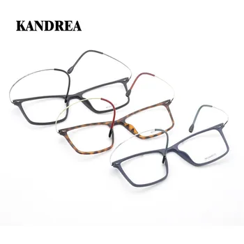 

KANDREA 2020 New Women Men Optical Frames Eyeglasses Frames 10g Ultralight Beta-Titanium Glasses Fashion Myopia Eyeglasses Frame