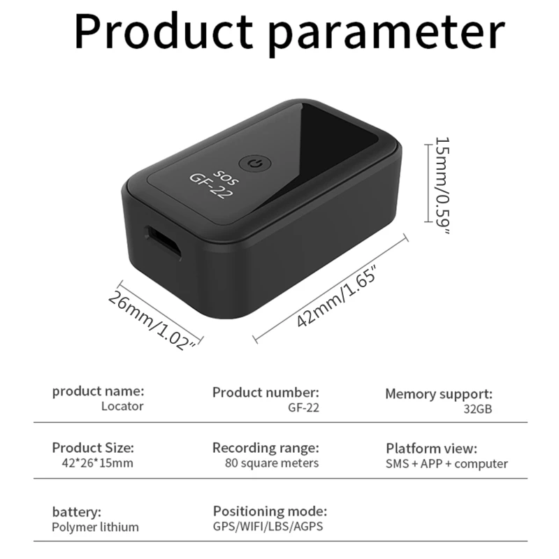 New GF22 Car GPS Tracker Strong Magnetic Small Location Tracking Device gps tracker gps locator gps car tracker