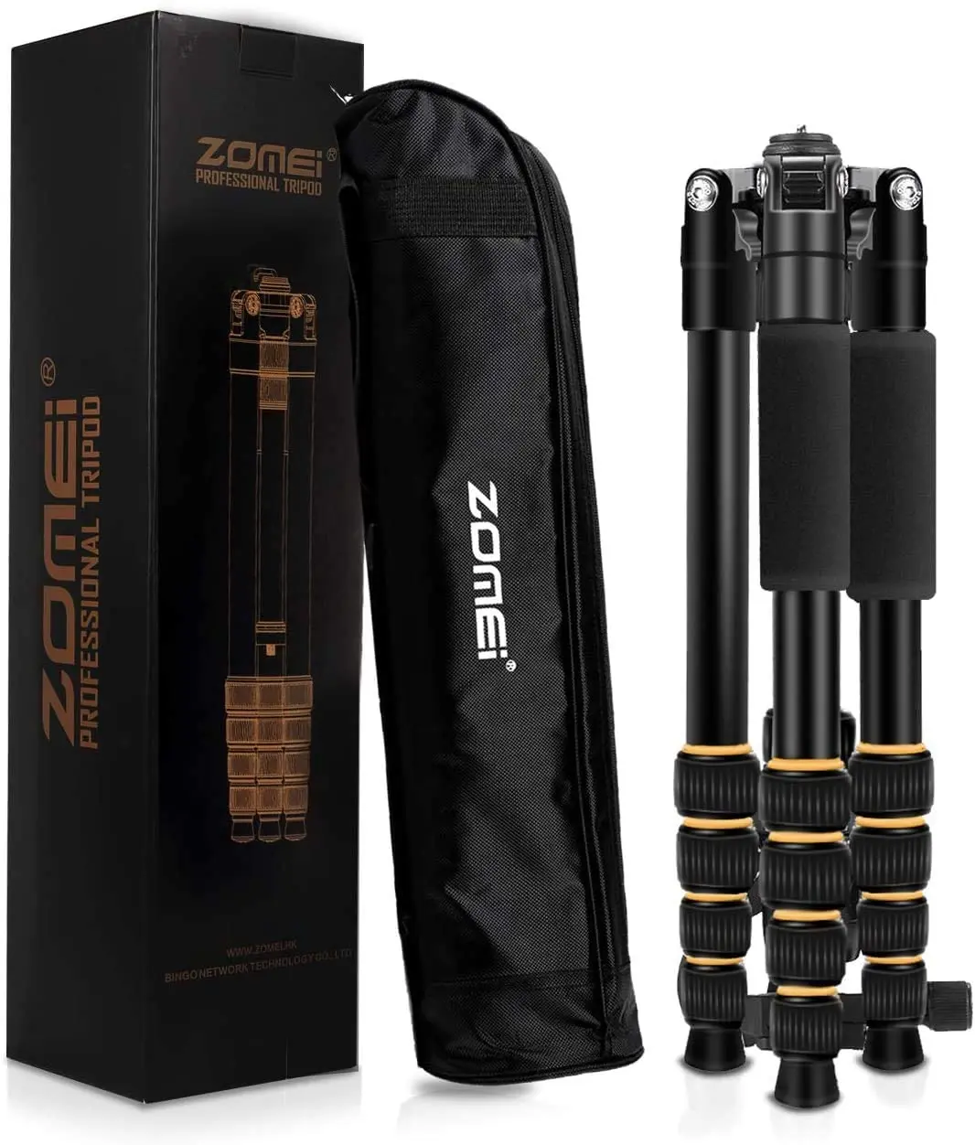 Zomei Q666 Tripé de Câmera com Cabeça Bola Leve Profissional Compacto Viagem Monopé Tripé para o Telefone Nikon Canon Sony Dslr - Image 2
