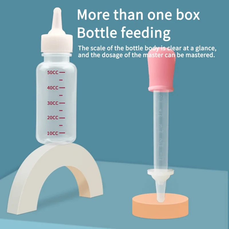Dog Water Bottle Puppy Kitten Feeding Bottle Set Pet Dog Cat Bady Nursing Water Milk Feeder Newborn