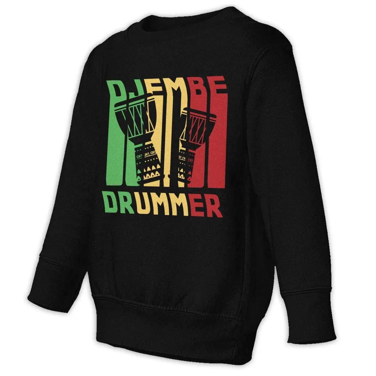 Djembe Drummer Vintage Child Toddler Unisex Casual Long Sleeve Hoody TFGHFG Shirt |