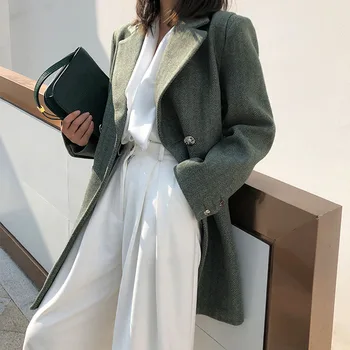 

Autumn blazer OL women's coat solid color oversized