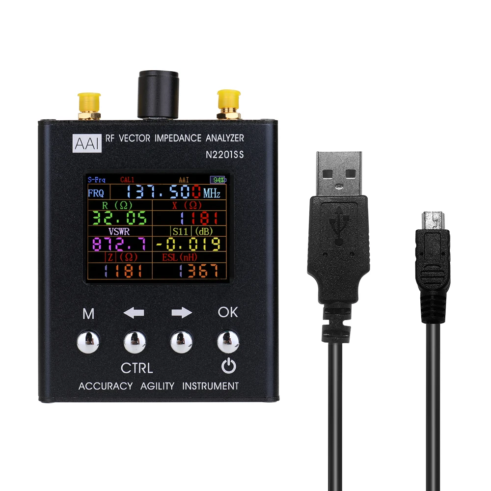 

Portable Antenna Analyzer Tester RF Vector Impedance Analyzer Board Impendance Shortwave ANT SWR Antenna Meter 137.5MHz -2700MHz