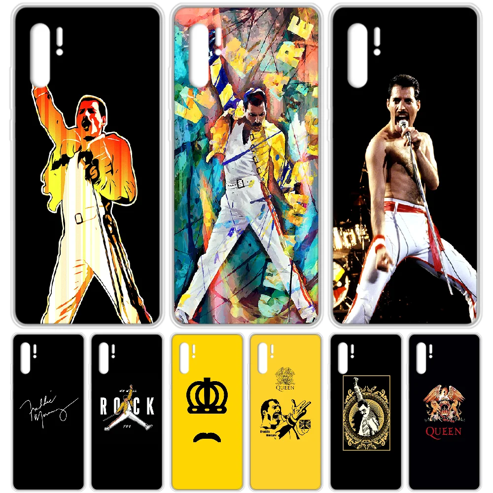 Freddie Mercury Queen чехол для телефона HUAWEI p 8 9 10 20 30 40 P pro Smart 2017 2019 Z lite прозрачный Модный