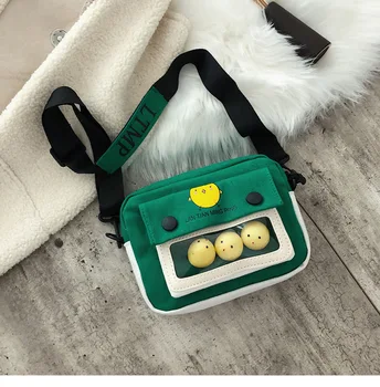 

Ladies Cute Shoulder Bag Canvas Japanese Harajuku Chick Design Crossbody Bag