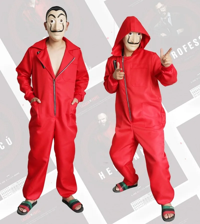 Money Heist The House of Paper La Casa De Papel карнавальный костюм на Хэллоуин вечерние костюмы с