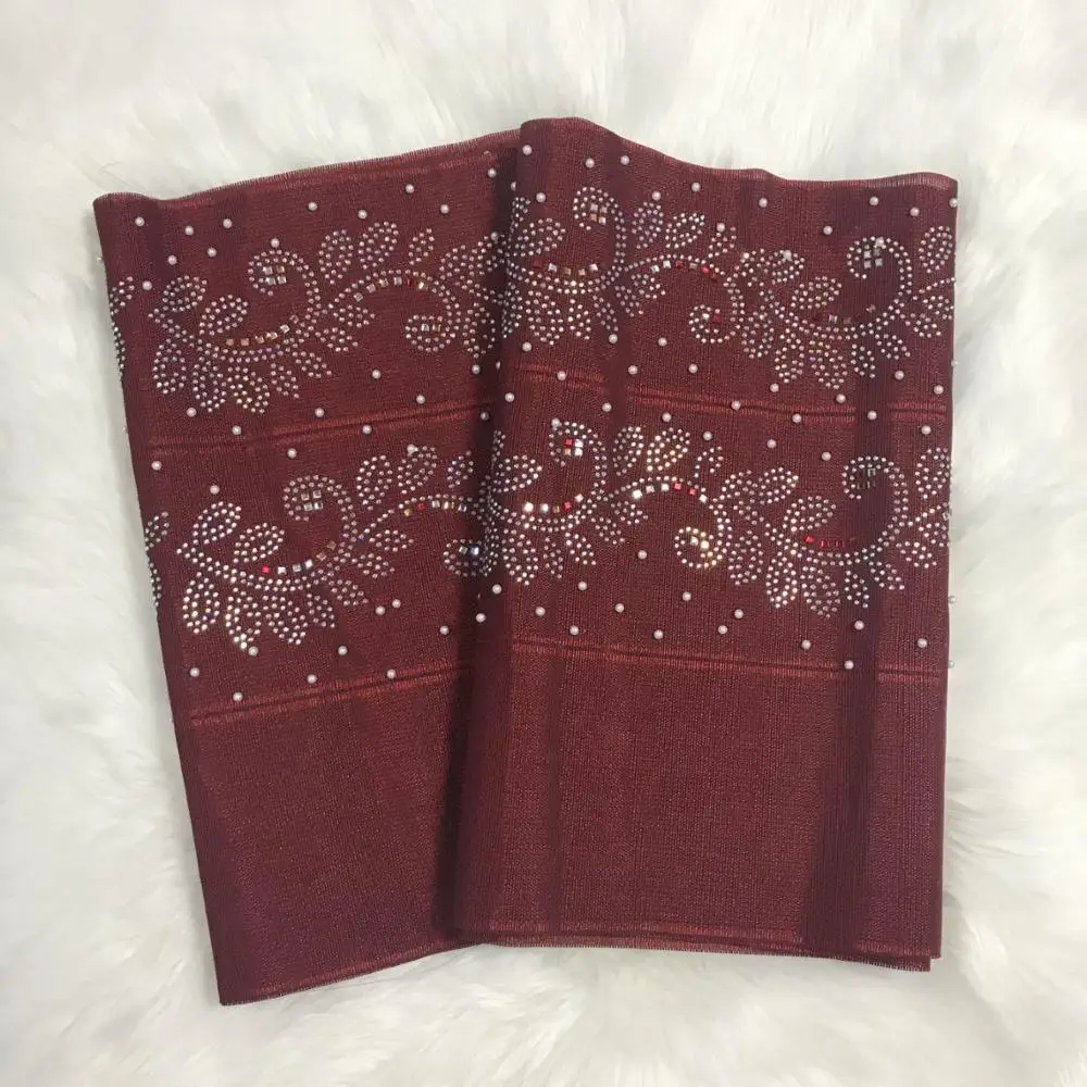Новое поступление! Африканские дамы d ASO OKE головной убор обертывание для свадьбы и вечерние 2 шт. в упаковке AH30 - Цвет: 1