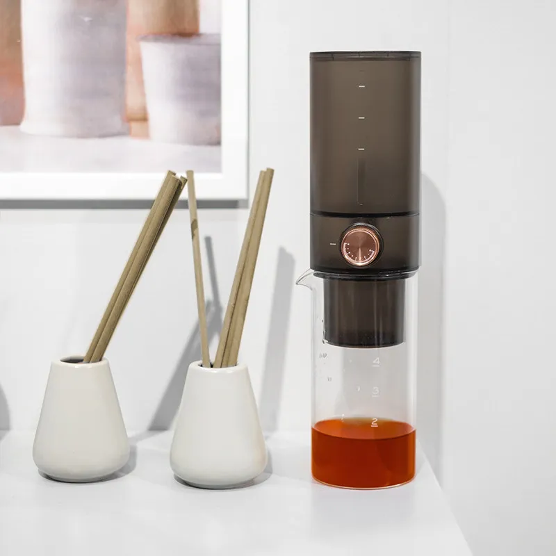 Timemore Household water drip cold coffee maker Cold brew coffee machine Dutch coffee dripper 400ml tea glass pot cold tea