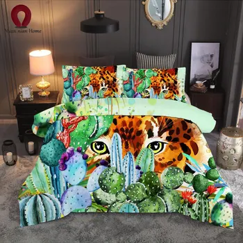 

Classic bedding set 3D succulent sheets 3 sets / set of duvet cover European and American sheets AB side quilt cover 2019 bed