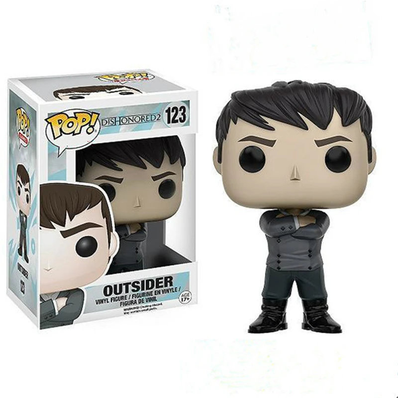 FUNKO POP! #123 Dishonored: смерти Outsider виниловая кукла новый год дети день рождения сюрприз