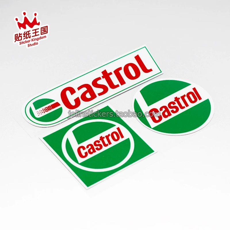 Per Castrol Motor Oil Motor Bike Moto Auto Car Sticker Decalcomanie Impermeabili 17