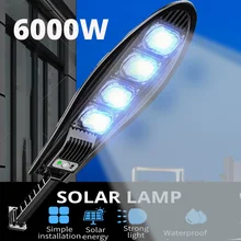 

Updated 6000W Powerful Solar LED Lamp Street Light 168LED Outdoor IP65 Waterproof Motion Sensor Sunlight Yard Garden Street Lamp