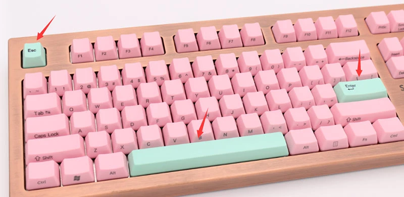 IDOBAO Pbt Oem Keycaps лазерная резьба Передняя печать пробел Механическая игровая клавиатура Пользовательская Настройка Teclado Gamer