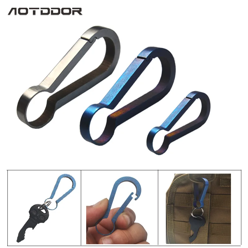 

Titanium Alloy Keychain Men And Women Car Key Ring Personalized & Creative Pendant Simple Key Chain Waist Hanging