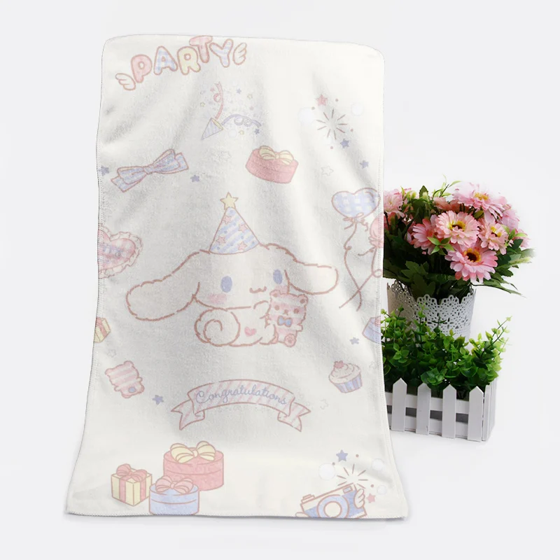 IVYYE 1 шт. Cinnamoroll Модные индивидуальные аниме банное полотенце s платок мягкое полотенце для лица мультфильм мочалка унисекс Новинка