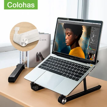 

Portable folding laptop stand holder mount adjustable angle lifting computer bracket cooler rack for 11 to 15.6 inch laptop