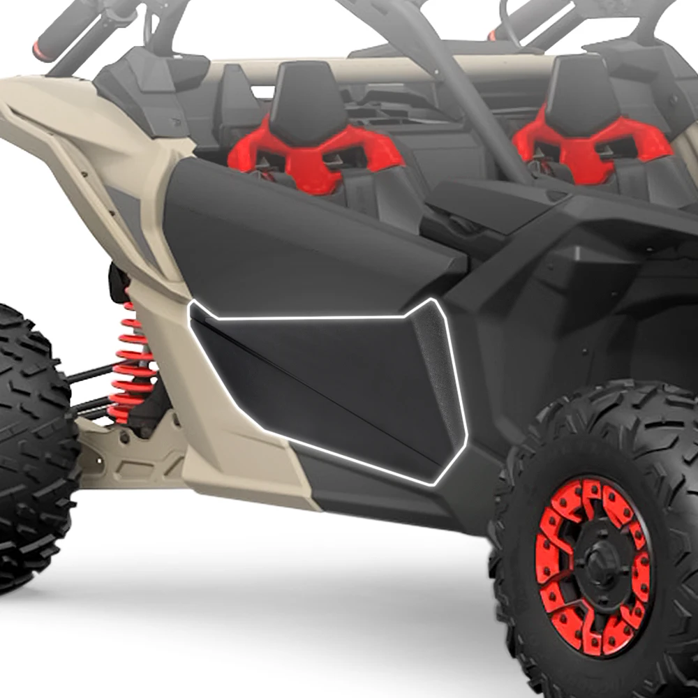 KIWI MASTER Lower Half Doors Inserts Panels Compatible for 2017-2021 Can Am Maverick X3 Accessories OEM Style Door 715002903 