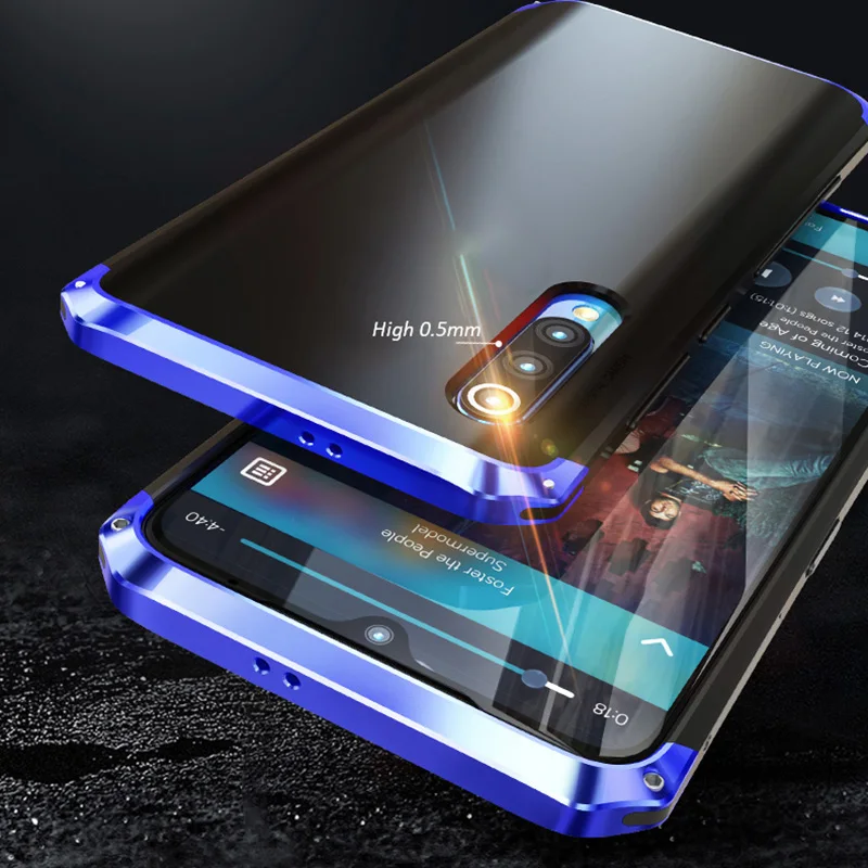 Tanie Etui wstrząsoodporne obudowa do xiaomi Mi9 SE przypadku twarde TPU metalowe ochrona zderzaka telefon etui na xiaomi MI9 globalnego Case akcesoria