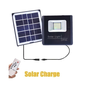 

51leds solar Lights Outdoor smart on at night Wall Sconces Lamps with Remote Control Security Garden floodlight spotlight split