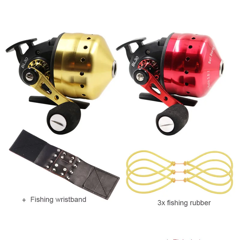 Spinning Fishing Reel com pulseira, Fechado Metal Coil Wheel