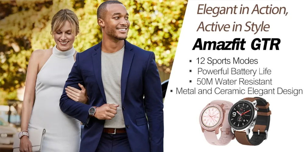 Global version xiaomi huami amazfit gtr 47mm smart watch AMOLED Screen 24-Day battery life sport GPS watch 5ATM waterproof Swimmingwatch1