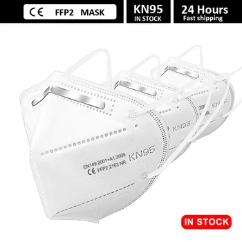 

FFP2 White Masks KN95 Facial Masks Respirator Mask Reusable Dust-proof Breathable Protective Mouth Face Masks FFP2 Mascarillas