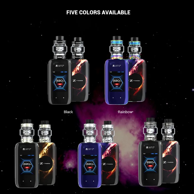 Электронная сигарета Vaptio X HUBBLE GRAMPUS набор для электронной сигареты 220 Вт бокс мод 5