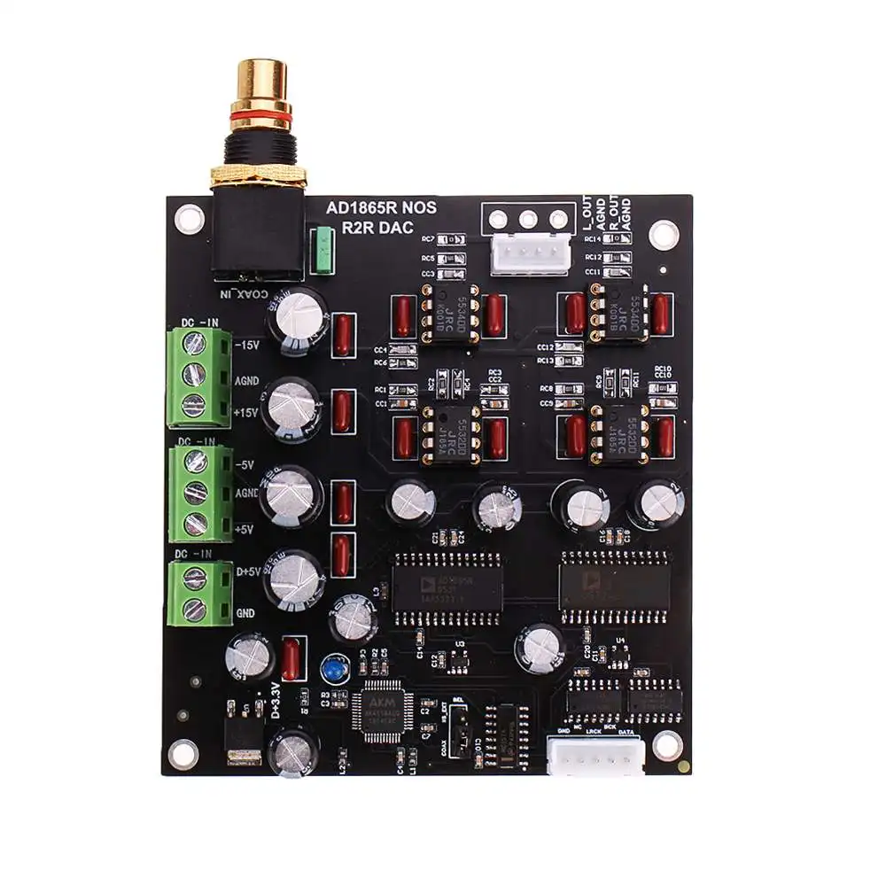 LEORY AD1865R R2R DAC декодер доска NOS DAC аудио декодирующая плата эквивалентна TDA1541 95*87 мм