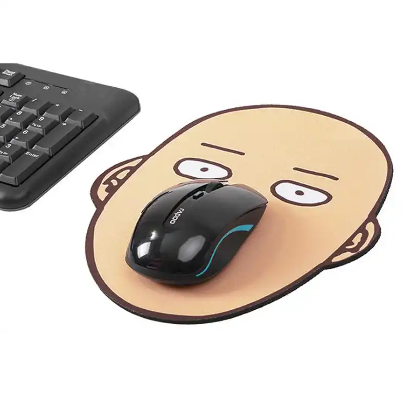 1 шт в виде милого героя Аниме ONE PUNCH MAN резиновые Мышь колодки Adorkable лысый классные