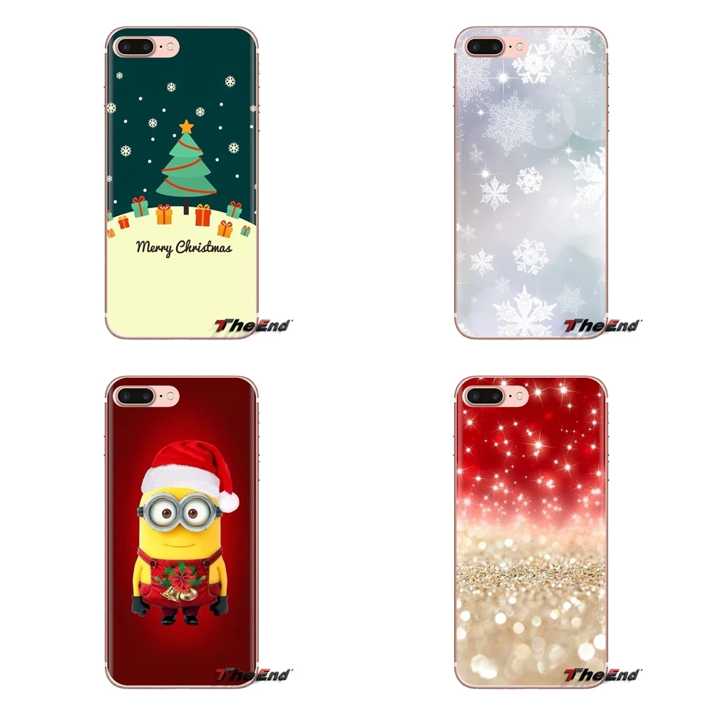 Soft Transparent Shell Covers For Samsung Galaxy J1 J2 J3 J4 J5 J6 J7 J8 Plus 2018 Prime 2015 2016 2017 Christmas New Years |