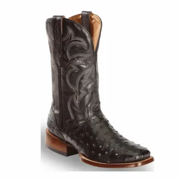 

Men's Shoes Fashionable Slip-on Boots Handmade Pu Leather Casual Stylish Wedding Winter Cowboy Boots Zapatos De Hombre HB099