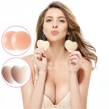 

Chest Stickers Women Invisible Silicone Anti-glare Nipple Breast Pad Ladies Girls Anti-bump Waterproof Breathable Breast Petals