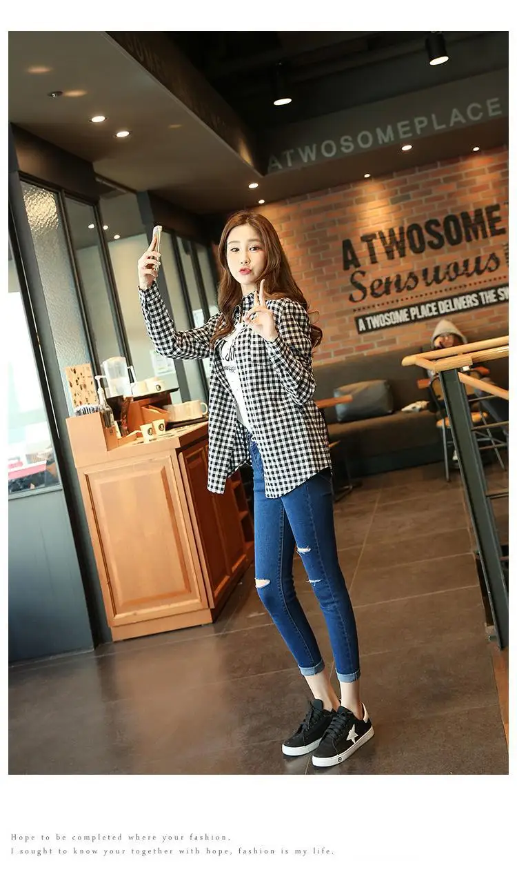 Summer Trending Cowboy Korean-style Black Ripped Jeans WOMEN'S Ninth Pants Elasticity Slim Fit Trend Skinny Pants