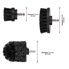 3 шт. Электрическая Щетка Насадка в виде Щетки Набор вложений-чистящие принадлежности, универсальные сверлильные щетки для ванной комнаты, пола, плитки, C