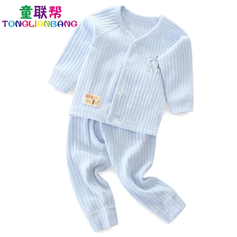 

Spring And Autumn Childrenswear Infants CHILDREN'S Suit New Style Fashion Cartoon Two-piece Baby Clothes Baby Thermal Underwear